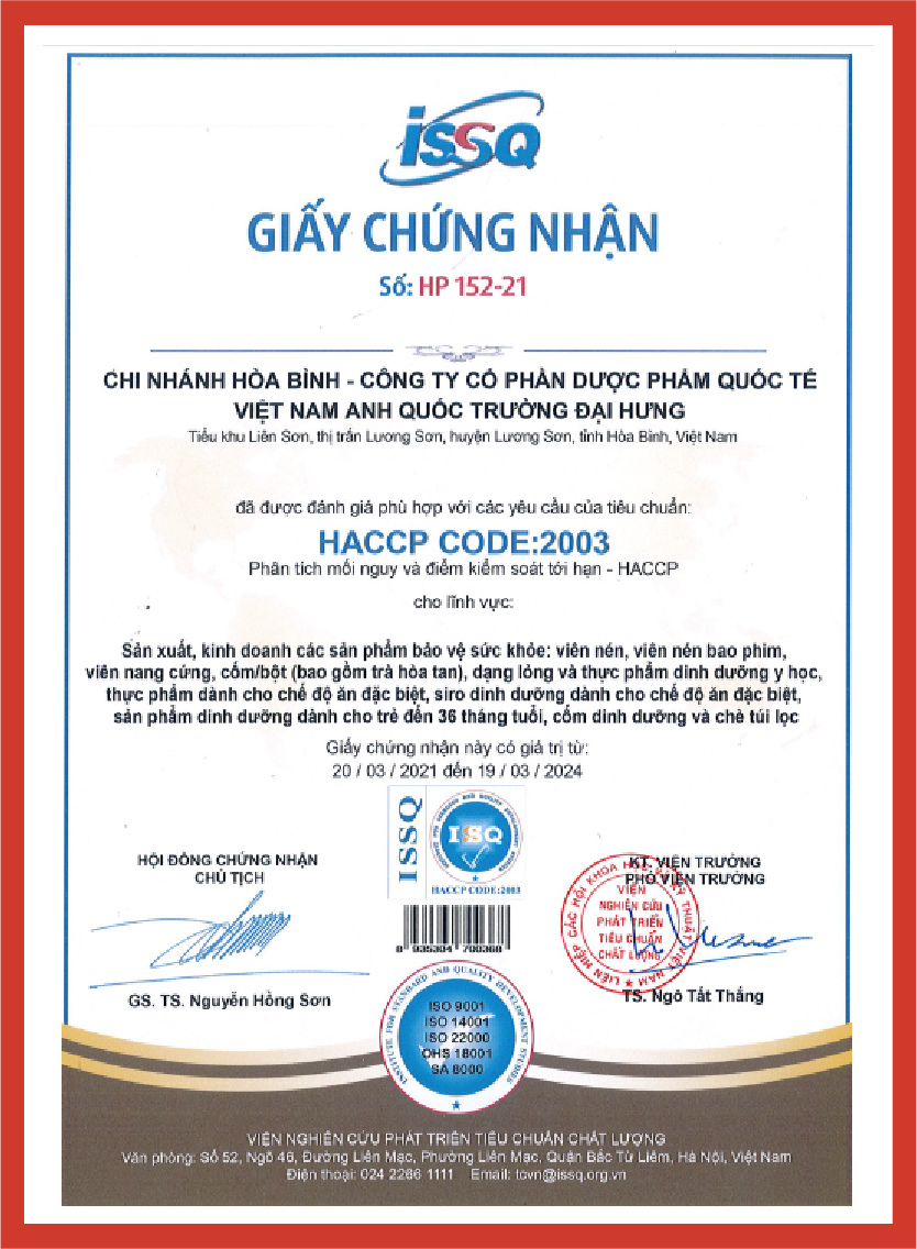 Chứng nhận 2